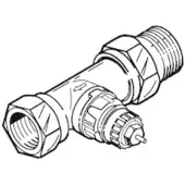 Danfoss Sanitair installatiemateriaal, RA-UR 3/8 ligeløbende, montering I returløbet