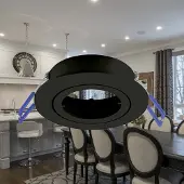 Braytron - LED Inbouwspot kantelbaar - Zaagmaat 70mm - Buitenmaat 82mm - Mat zwart