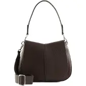 Gianni chiarini Leren schoudertas Helena Round Crossbody Bag Espresso donkerbruin