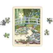 Hape Monet Water-lily Garden Puzzle 49 Pieces Groen Kinderen