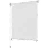 vidaXL Buitenrolgordijn, 185 (breedte) x 140 (hoogte) cm, wit