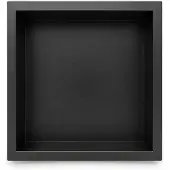 EAVY - Inbouwnis Badkamer Zwart - 30×30×10 cm - RVS