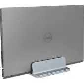 QUVIO Laptop standaard verticaal - Verstelbaar 1,4 tot 7,3 cm - Grijs