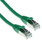 ACT Groene 30 meter SFTP CAT6A patchkabel snagless met RJ45 connectoren