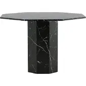 QUVIO Eettafel - Zwart marmerpatroon - Elegant en duurzaam ontwerp