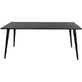 QUVIO Eettafel Harbor - Zwart Fineer - Duurzaam en Elegant Design