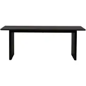 QUVIO Eettafel Zwart Gerookt MDF - Tijdloze Elegantie - Scandinavisch Design