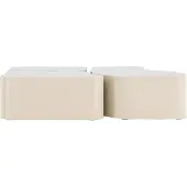 QUVIO Salontafel Ellington - Beige - Veelzijdig en Stijlvol Meubelstuk