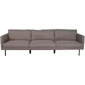 QUVIO 3-zitsbank - Scandinavisch design - Zwartbruin - Stijlvol en comfortabel