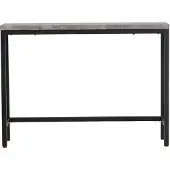 QUVIO Iro Bijzettafel - Zwart Betonlook - Stijlvol en Functioneel Meubelstuk