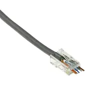 ACT TD168B RJ45 (8P/8C) CAT6 Easyconnect Unshielded Modulaire Doorsteek Connector | Ronde Kabel | Massieve of Soepele Aders | 8 stuks