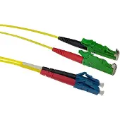 ACT RL3207 Glasvezel Patchkabel Duplex LSZH Singlemode - E2000/APC LC/UPC 9/125µm OS2 - 7 meter