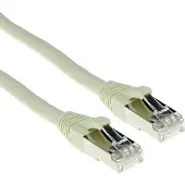 ACT FB7430 LSZH SFTP CAT6A Patchkabel Snagless | RJ45 connectoren | Ivoor | 30 meter