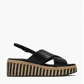 Clarks Dames Tessiah Kruisband Sandalen Black Interest