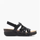 Clarks Dames Calenne Gracie Sleehak Sandalen Black Combi
