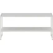 QUVIO Bijzettafel Wit - Scandinavisch Design - Praktische Opbergruimte