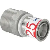 Uponor puntstuk Ø25x1" buitendraad - messing - 1070508