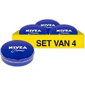 Nivea Crème Blik 150 ml - 4 stuks