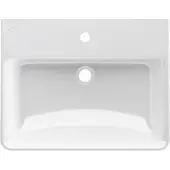 Laufen Pro S wastafel 60x46x17.5cm met kraangat met overloop wit