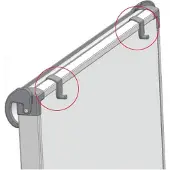 Franken Statiefdoppen voor whiteboard FC41 / FC81