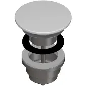 Laufen Living - Niet-sluitbare afvoer met keramische afdekking, wit H8981880000001