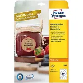 Avery Rond etiket.60x59,5mm