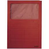 Leitz A4 Venstermap Duurzame Manilla Karton - Rood - 1 Stuk