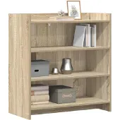 vidaXL Dressoir Sonoma Eiken 75 x 36 x 80 cm Bewerkt hout