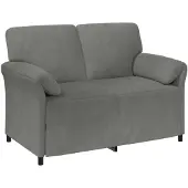 vidaXL 2-Zits Sofa Donkergrijs 138 x 83 x 95 cm Fluweel