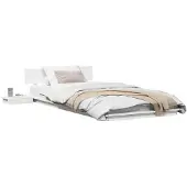 vidaXL Bedframe Wit 90 x 200 cm Hout