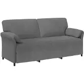 vidaXL 3-Zits Sofa Donkergrijs 198 x 83 x 95 cm Fluweel