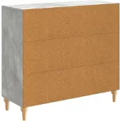 vidaXL Dressoir Betongrijs 89 x 34,5 x 80 cm Bewerkt hout
