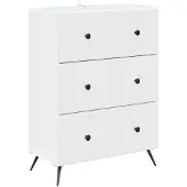 vidaXL Ladekast Wit 66 x 34,5 x 90 cm Bewerkt hout