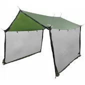 vidaXL Campingzeil met netwanden Groen 340 x 260 x 220 cm