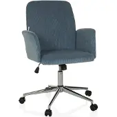 Hjh OFFICE Bureaustoel / draaistoel / kuipstoel SOLAO CORD stof mint