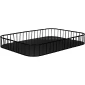 Pomax RAIL dienblad zwart - Metaal 50 x 35 cm serveertray/serveerplateau