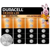 Duracell 2032 Lithium-knoopcelbatterijen - 3V, CR2032 - 20 stuks