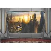 Overig Fotobehang Coruscant View - Meerkleurig - 2,54m X 368cm
