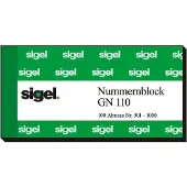 Sigel nummerblok - assorti 10 blok a 100 vel - nr 1 t/m 1000 - SI-GN110