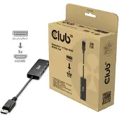 Club 3D CSV-7330 DisplayPort / Micro-USB / HDMI Adapter [2x DisplayPort stekker, Micro-USB - 3x HDMI-bus] Zwart 14 cm