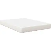 vidaXL Bedmatras met matras Crème 140 x 190 cm Stof