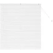 vidaXL Venetiaanse jaloezie Wit 130 x 120 cm 25 mm Aluminium
