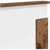 vidaXL Hoofdbord Oudhout 100 cm Geconstrueerd hout