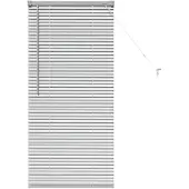 vidaXL Venetiaanse jaloezie zilver 130 x 60 cm 25 mm Aluminium