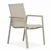 LUX outdoor living Rhodos dining tuinstoel | aluminium | beige