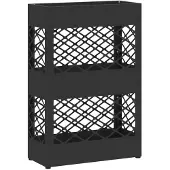 vidaXL Regen Paraplu Stand Zwart 28 x 12 x 41 cm Staal