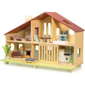 Mentari - Dollhouse with Furniture - Cedar Chalet (MT7605)