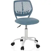 Hjh OFFICE Kinderbureaustoel / kinderstoel KID QW stof blauw