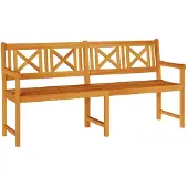vidaXL Tuinbank 180 x 56 x 90 cm Massief Acacia Hout Naturel