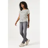 Garcia Celia Pants Denim Medium Used Maat: W29L30 | Straight Broeken Outlet | Dames | Grijs